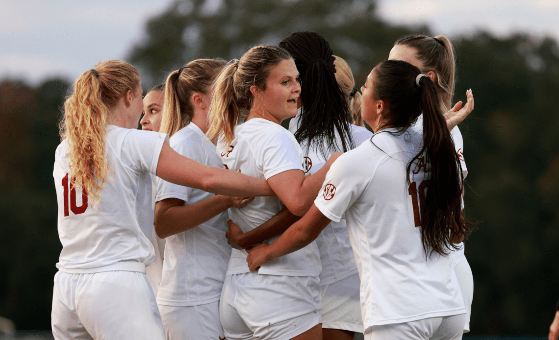Top-Seeded Alabama Soccer Advances to SEC Semifinals with 2-0 Win Over Eighth-Seeded Mississippi State