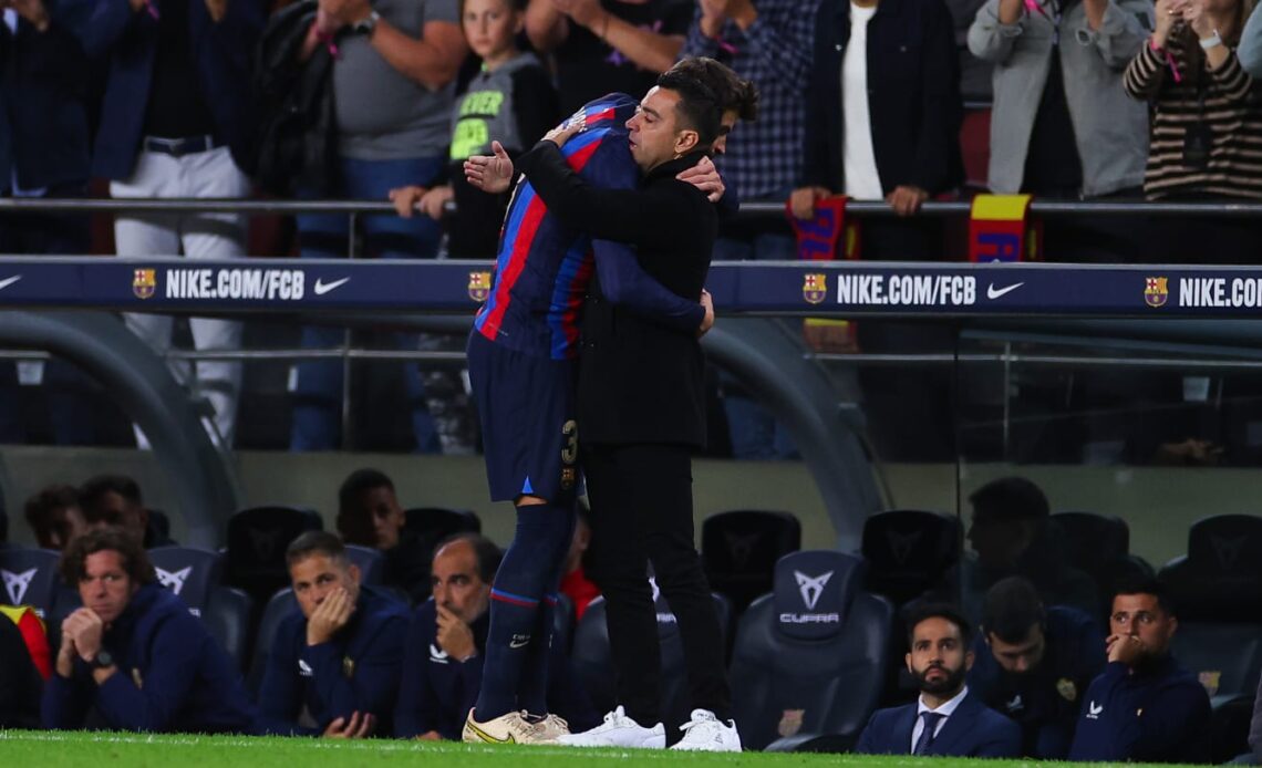 Xavi makes Gerard Pique admission after Barcelona career ends on low