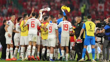 Morocco qualified for the World Cup knockout rounds for only the second time in the history of the men's national team