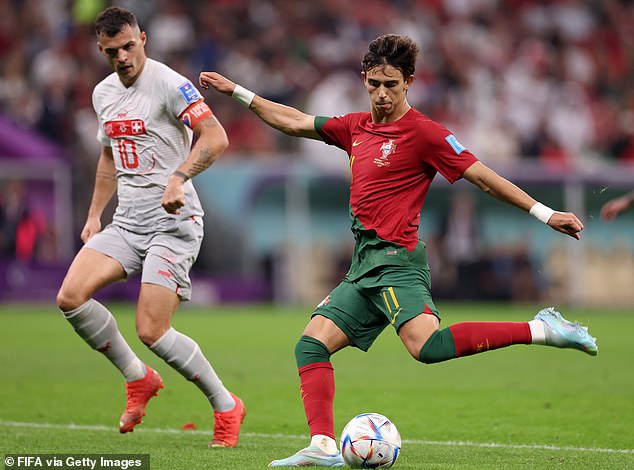The forward has started three out of four matches so far for Portugal at the World Cup in Qatar