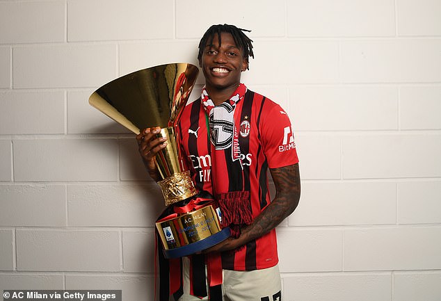 Leao scored 11 and assisted 10 goals as AC Milan ended their 11-season wait for a Scudetto