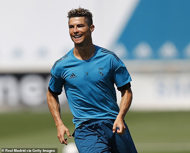 Ronaldo (pictured in 2018) left Real Madrid for Juventus four years ago and is now a free-agent