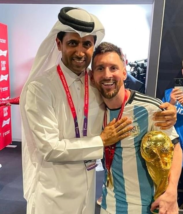 PSG president Nasser Al-Khelaifi confirmed the club would have contract talks with Messi