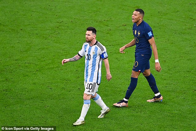 Both Messi and Kylian Mbappe starred in the final, scoring five goals between them