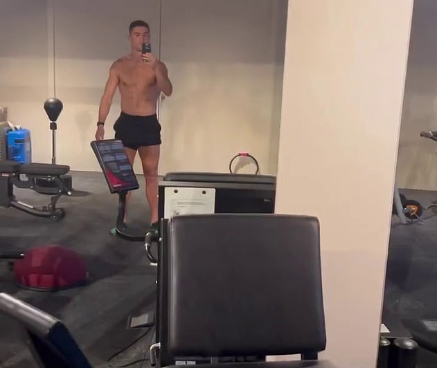 He shared a video of himself in the gym in Dubai while he waits for the deal to be confirmed