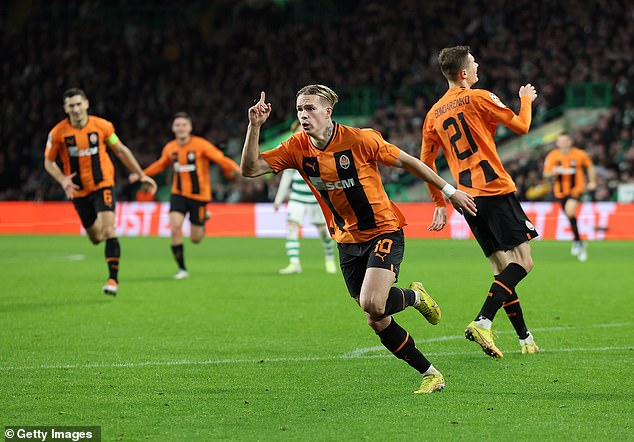 Arsenal are in talks with Shakhtar Donetsk over Mykhailo Mudryk, but his £86million is too high