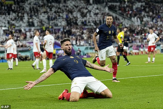 He became France's all-time record goalscorer with four goals at the World Cup last month