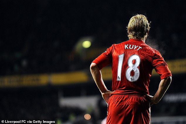 Dutch icon Kuyt wore the No 18 shirt for six years at Liverpool where he won the Carabao Cup