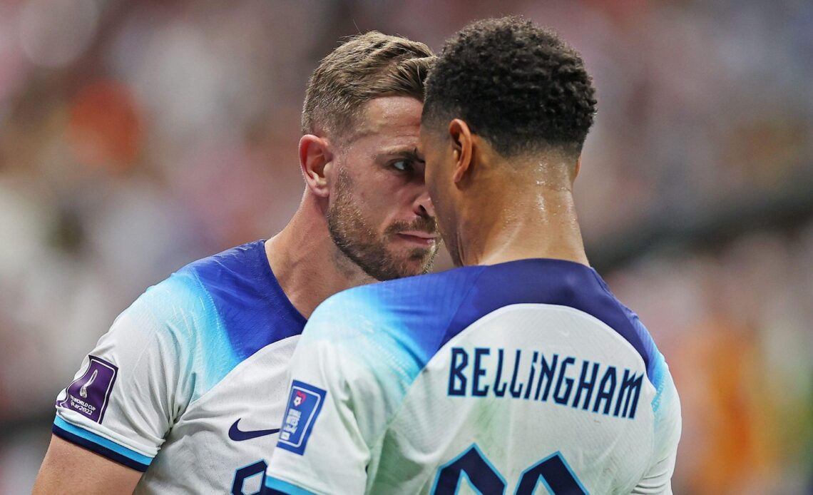 Jude Bellingham and Jordan Henderson winning the World Cup for Liverpool