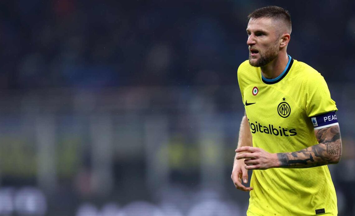 Reported Chelsea Milan Skriniar during a match