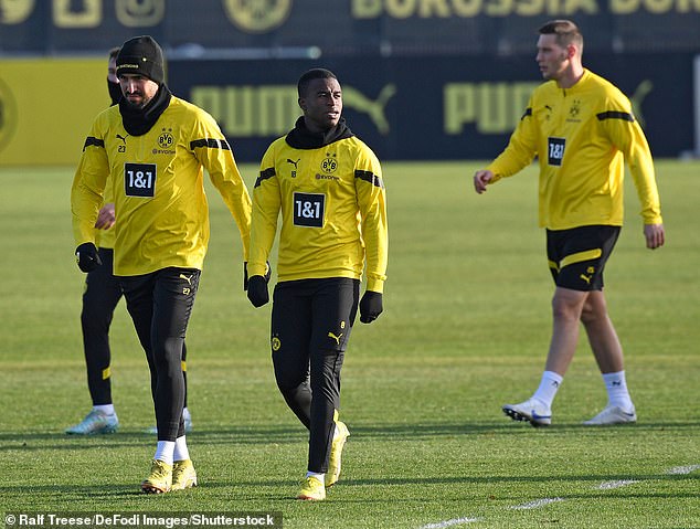 Youssoufa Moukoko (centre) is attracting interest, and Chelsea could try to sign him in January