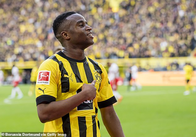 Youssoufa Moukoko has denied rumours that he was holding up contract talks at Dortmund