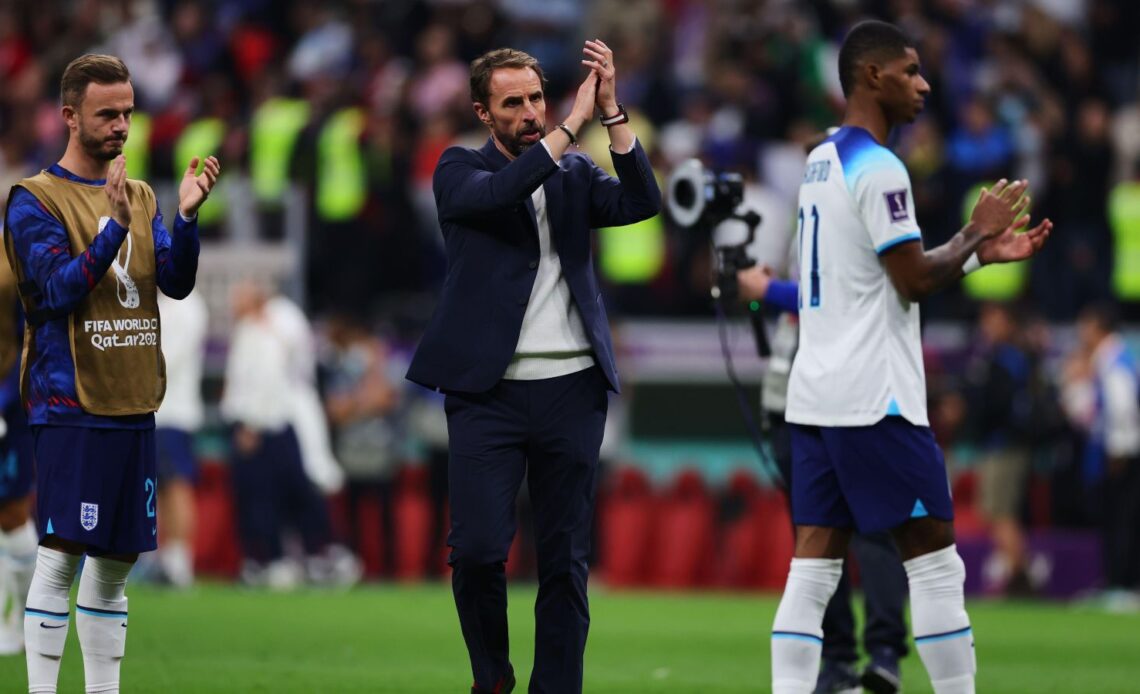 England boss Gareth Southgate claps the fans