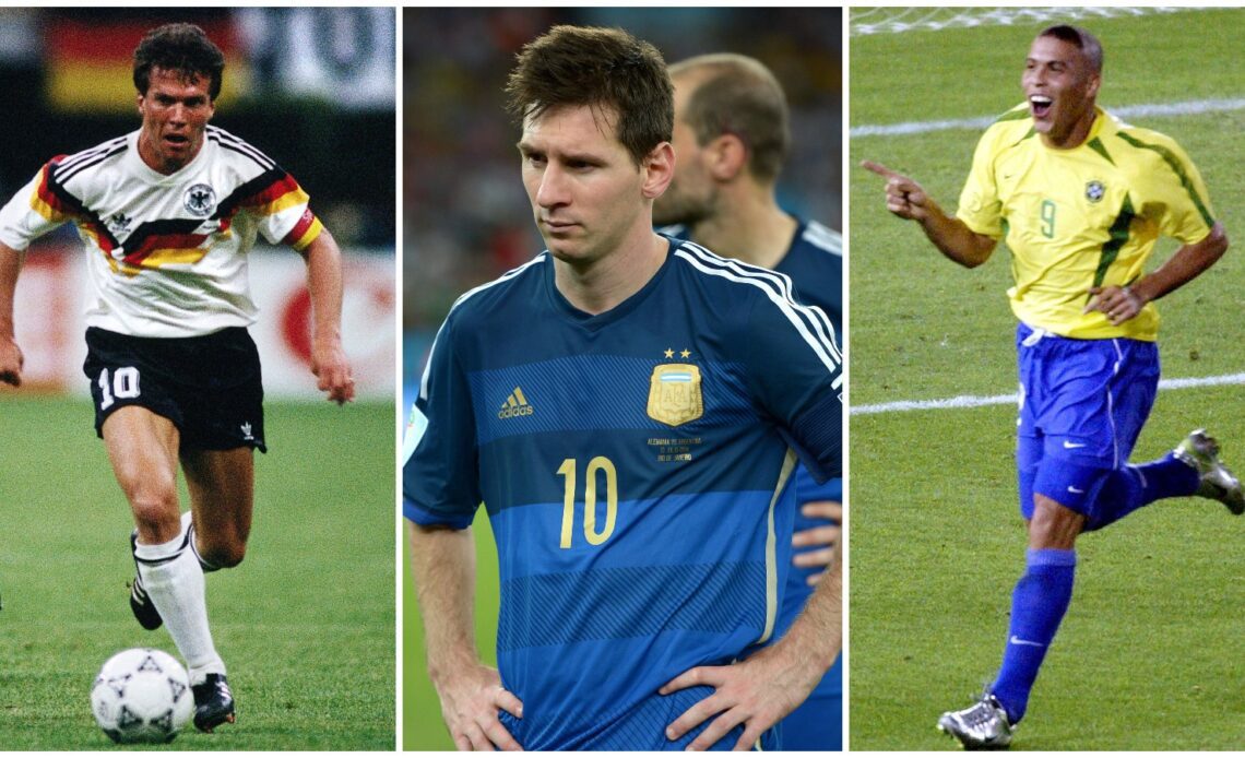 Lothar Matthaus, Lionel Messi and Ronaldo all lost the first World Cup final they played.