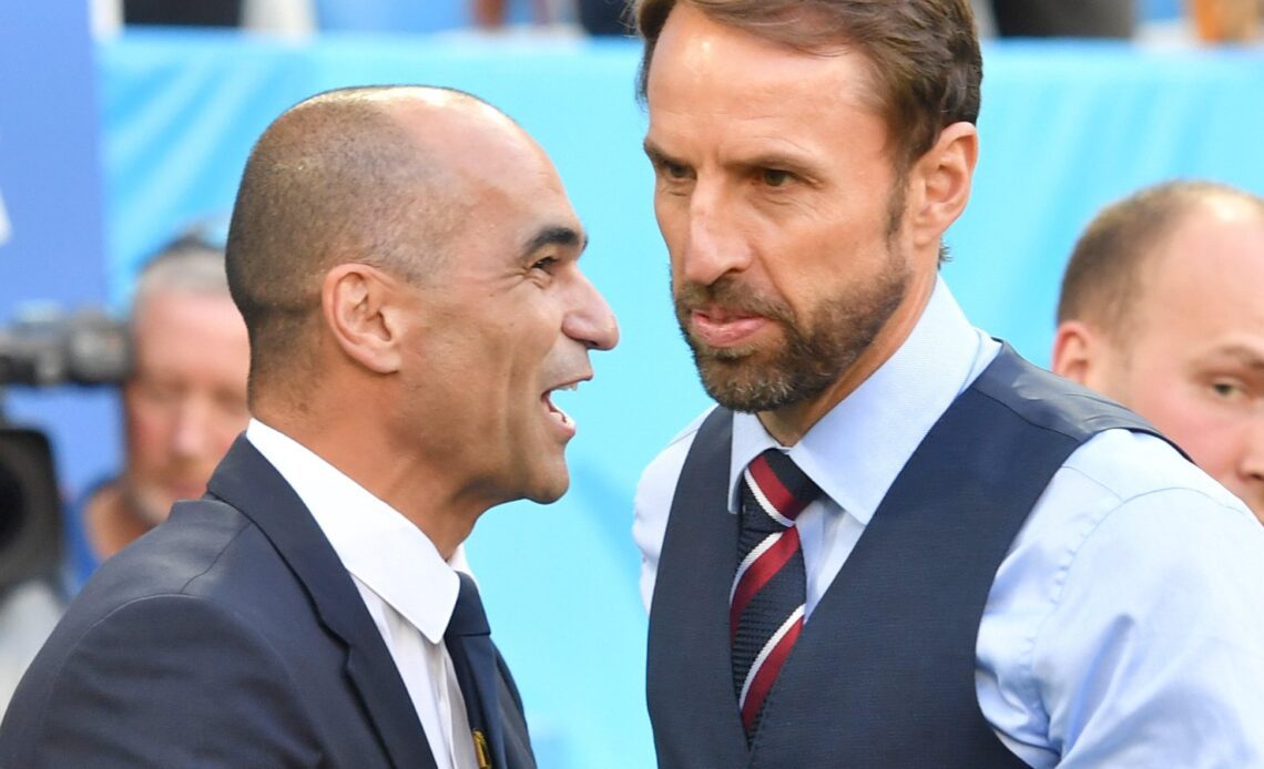 England manager Gareth Southgate and Belgium boss Roberto Martinez.