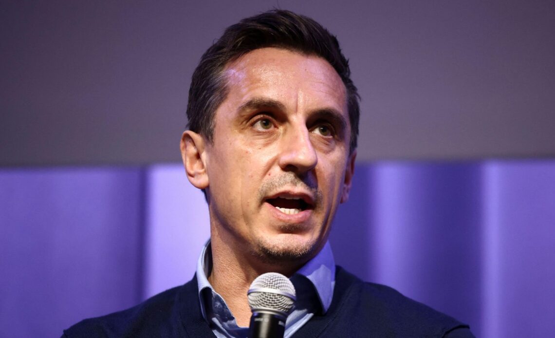 Man Utd legend Gary Neville speaks at a Labour party conference