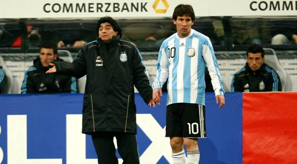 How Lionel Messi's major tournament record compares to Diego Maradona's