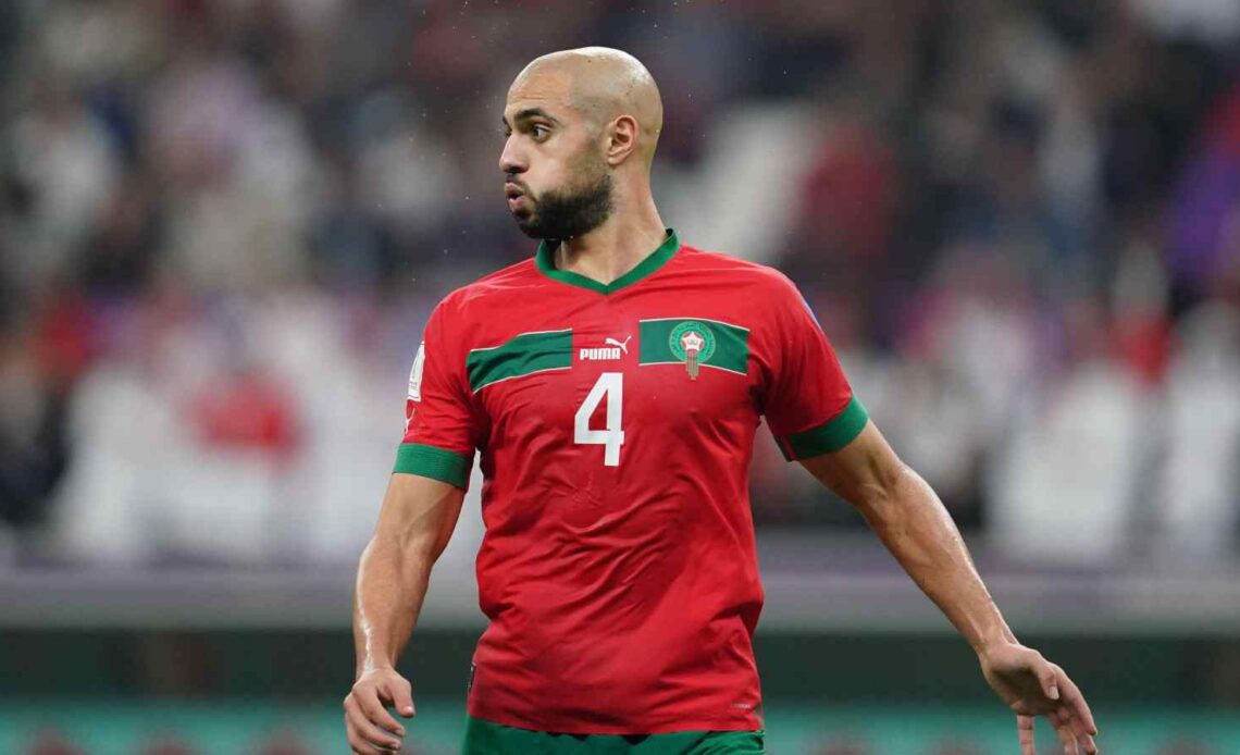 Reported Liverpool target Sofyan Amrabat during a match