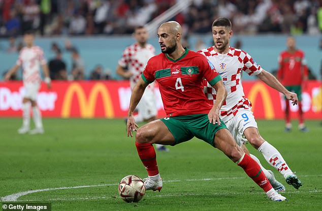 Liverpool have reportedly made Morocco star Sofyan Amrabat (C) their top transfer target