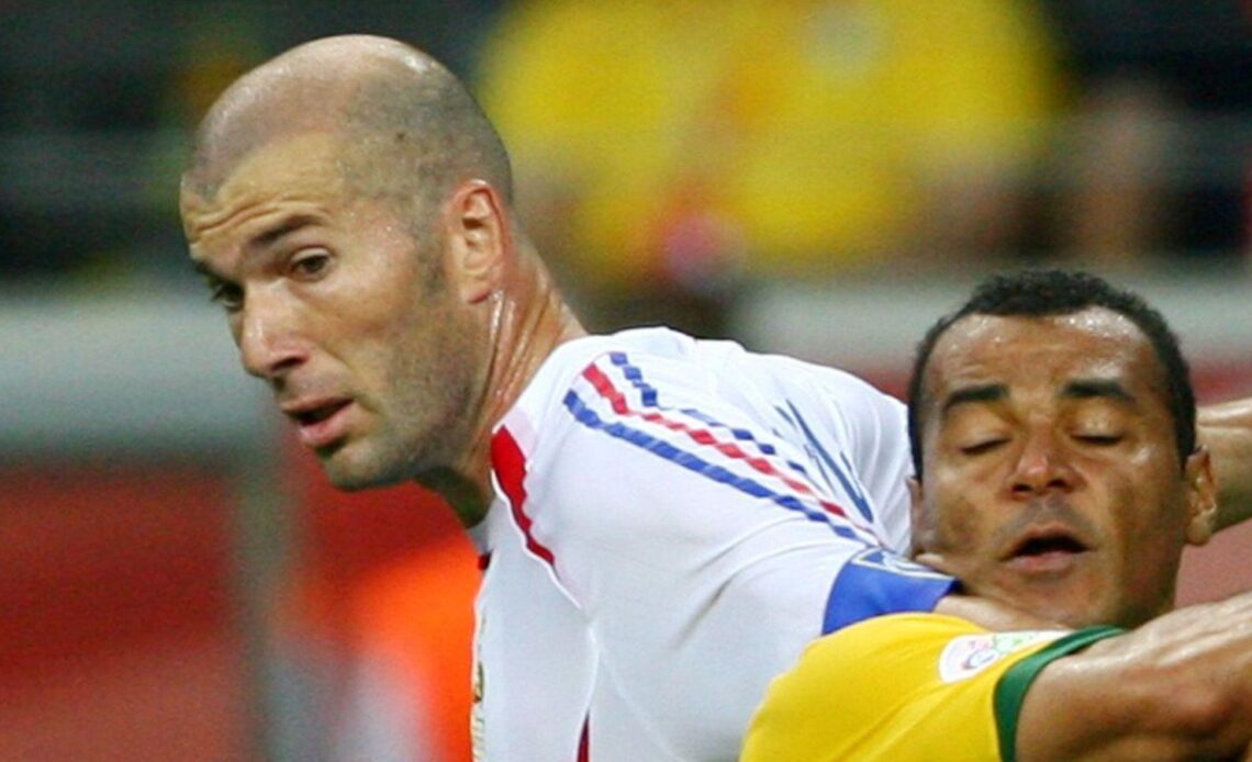 Zinedine Zidane and Cafu