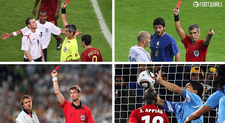 Most Shocking Red Cards in FIFA World Cup History