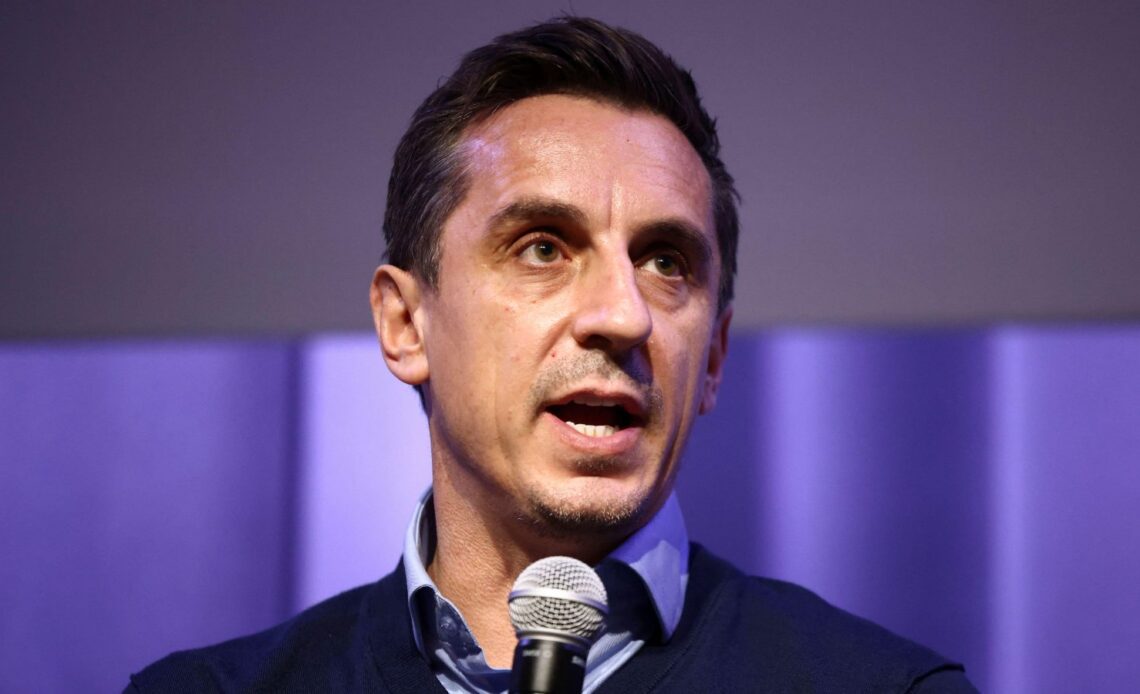 Man Utd legend Gary Neville attends Britain's Labour Party's annual conference