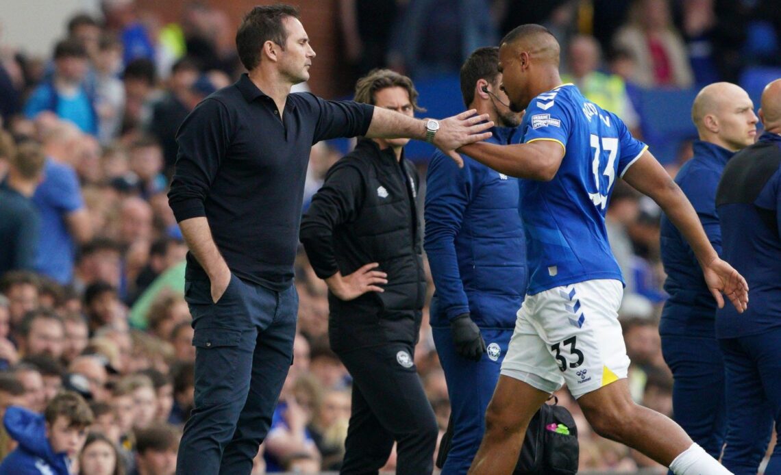 Salomon Rondon is sent-off as Everton lose to Brentford.