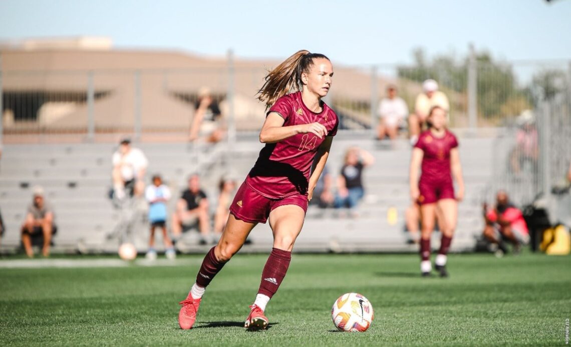 Sun Devil Soccer’s Eva van Deursen named to 2022 Academic All-America® women’s soccer teams