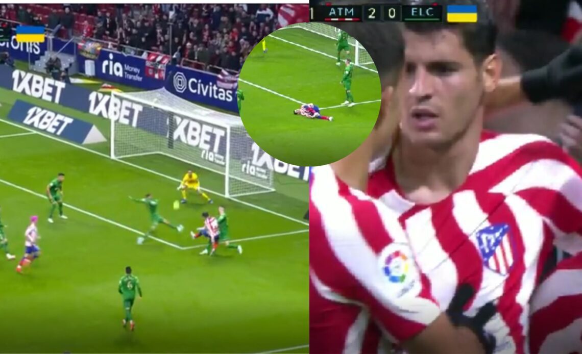 Video: Alvaro Morata makes miraculous recovery from injury to celebrate after realising he has scored