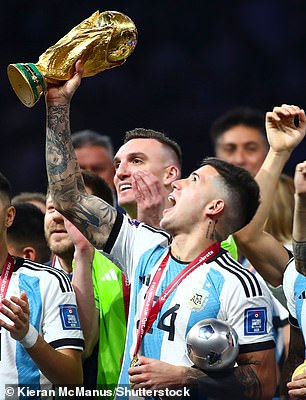 The 21-year-old starred for Argentina during their World Cup triumph in Qatar