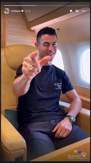 Ronaldo flew to Saudi Arabia on Monday ahead of his Al Nassr medical on Tuesday