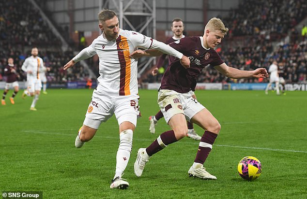 The 22-year-old joined Hearts permanently in the summer following a successful loan spell