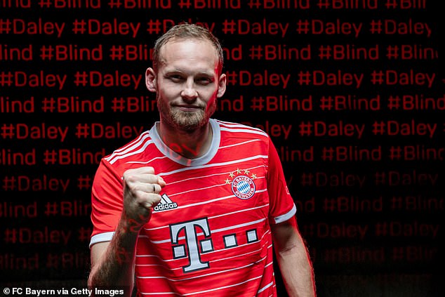 Blind signed a six-month deal at the German champions after his Ajax contract was terminated