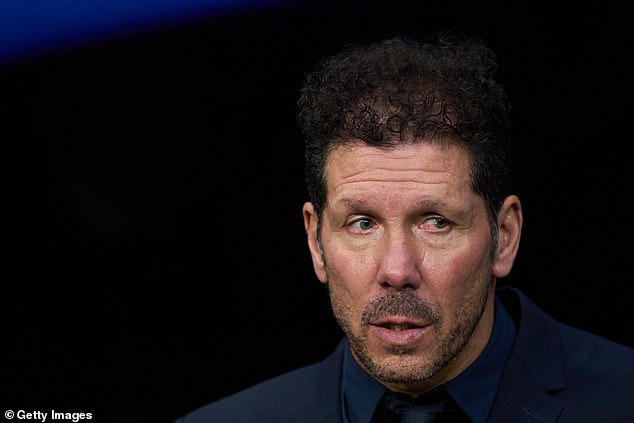 Felix is believed to have fallen out with Atletico manager Diego Simeone (pictured)
