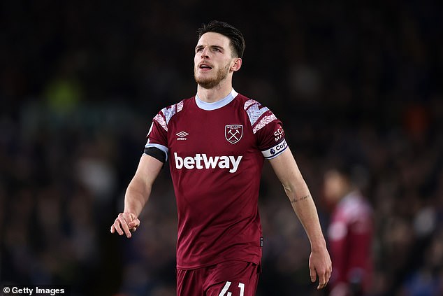 Former Chelsea academy star Declan Rice could leave West Ham to join the Blues this summer