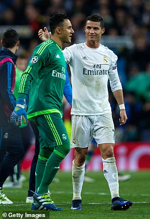 Cristiano Ronaldo played with Navas for four years at Real Madrd