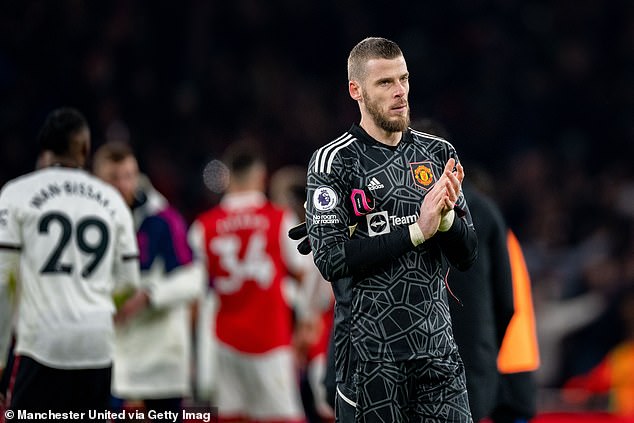 Goalkeeper David de Gea was caught out with the ball at his feet on more than one occasion