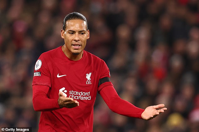 It comes after Virgil van Dijk picked up a hamstring injury that will rule him out for a month