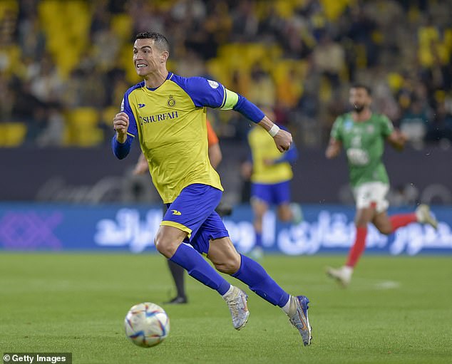 Ronaldo captained the side but struggled to have an impact as his team won 1-0 in the Saudi Pro League