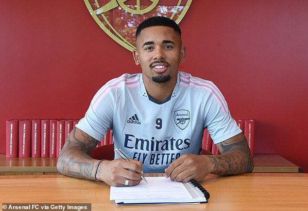 Gabriel Jesus moved to Arsenal for £45million after a well-documented pursuit of the forward