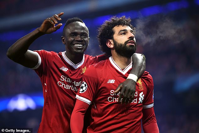 Sadio Mane (left) left Liverpool in the summer and had formed a fine partnership with Salah