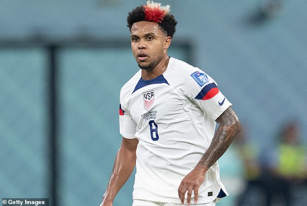 He featured in every game for the USA at the World Cup and has played 21 times for Juventus this season - McKennie will link-up with his international team-mate Tyler Adams at Leeds