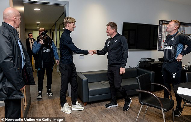 Gordon was a top January target for Newcastle boss Eddie Howe and he has got his man