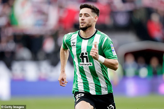 Aston Villa are close to agreeing a fee of almost £12million for Real Betis' Alex Moreno