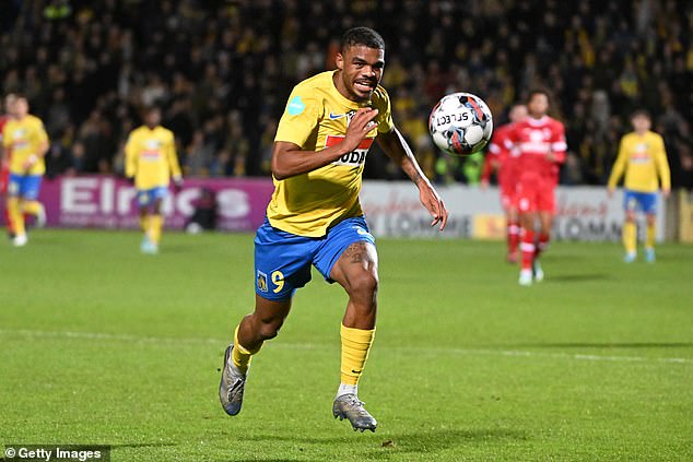 Westerlo striker Lyle Foster (above) is close to completing his £12m move to Burnley