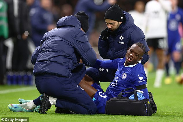 Chelsea suffered another injury blow as Denis Zakaria (pictured) limped off on Thursday night