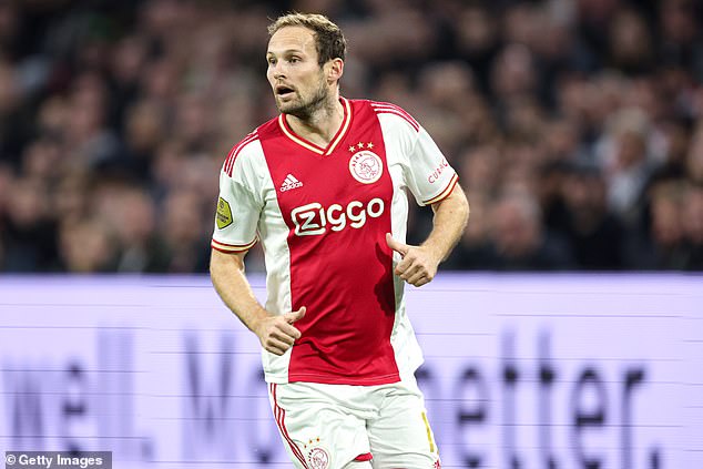 Daley Blind (pictured) is reportedly set to complete a surprise free transfer to Bayern Munich