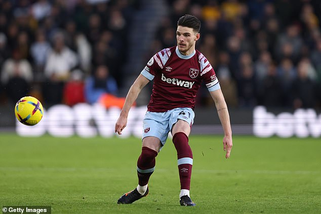 Arsenal are leading the hunt for midfielder Declan Rice, with West Ham resigned to losing him