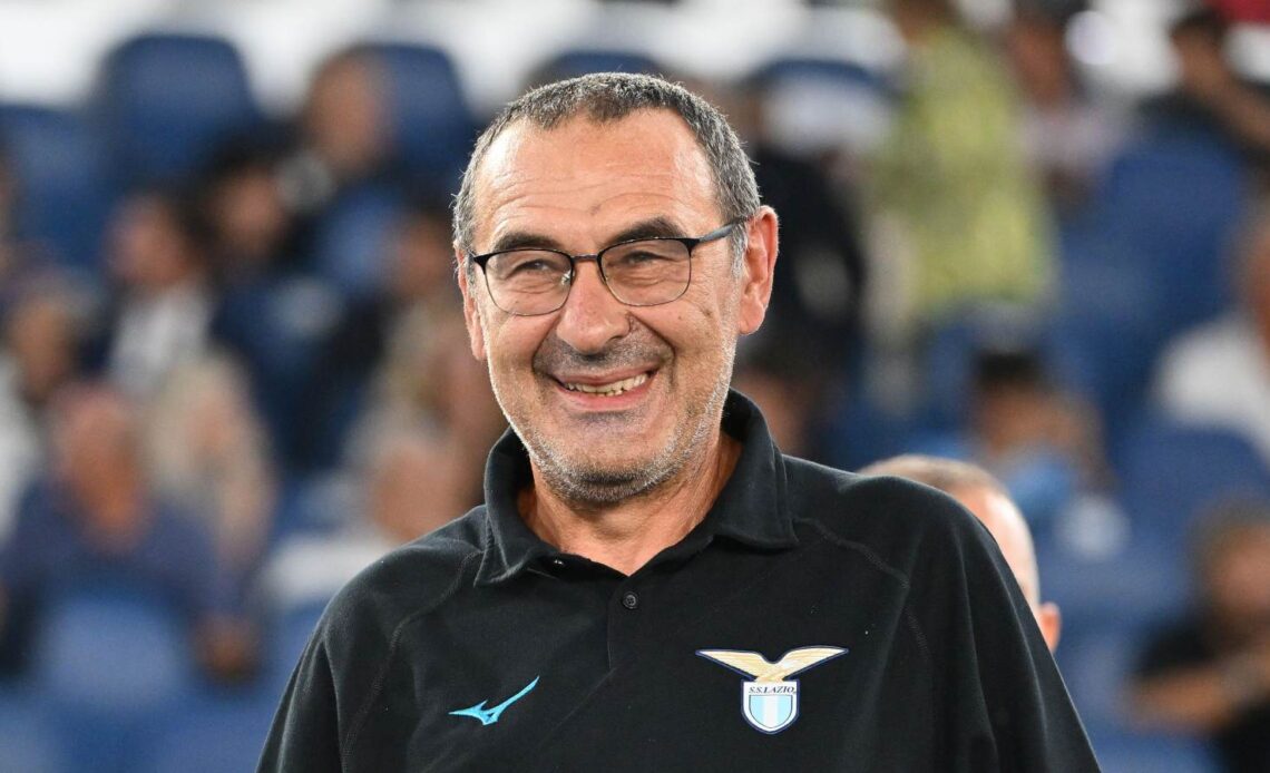 Reported Everton target Maurizio Sarri smiling