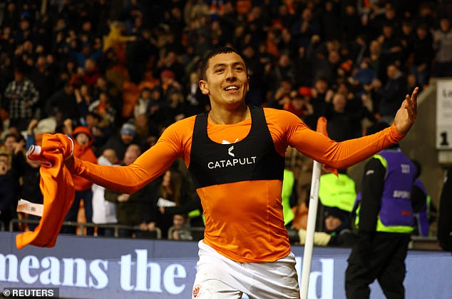 Ian Poveda, on loan from Leeds United, scored one and made another in Blackpool's cup win